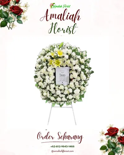 Krans Bunga Duka Cita di Pagersari